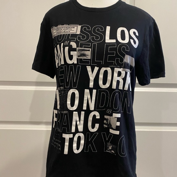 GUESS JEANS Graphic City Tee in Black - Adult S - Picture 2 of 6